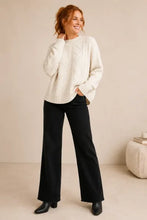 Load image into Gallery viewer, PA-Wide Leg Frayed Flare Jeans
