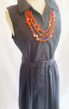 Load image into Gallery viewer, Navy Belted Dress
