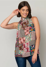 Load image into Gallery viewer, Patchwork Halter Neck Tank
