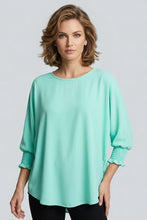 Load image into Gallery viewer, LTX Top-Air Flow Smocked Sleeve Blouse
