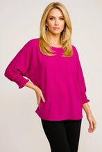 Load image into Gallery viewer, LTX Top-Air Flow Smocked Sleeve Blouse
