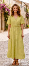 Load image into Gallery viewer, PA Dress-Princess Sleeve Eyelet Midi Dress
