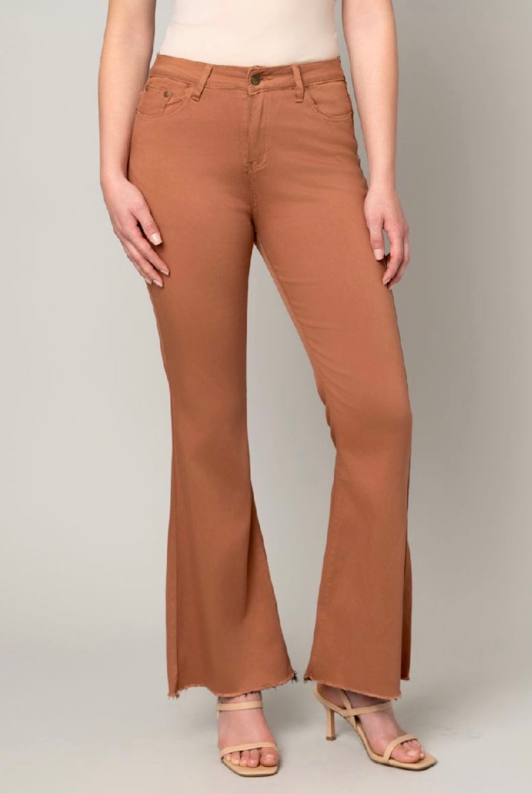 Frayed Flare Denim Jeans