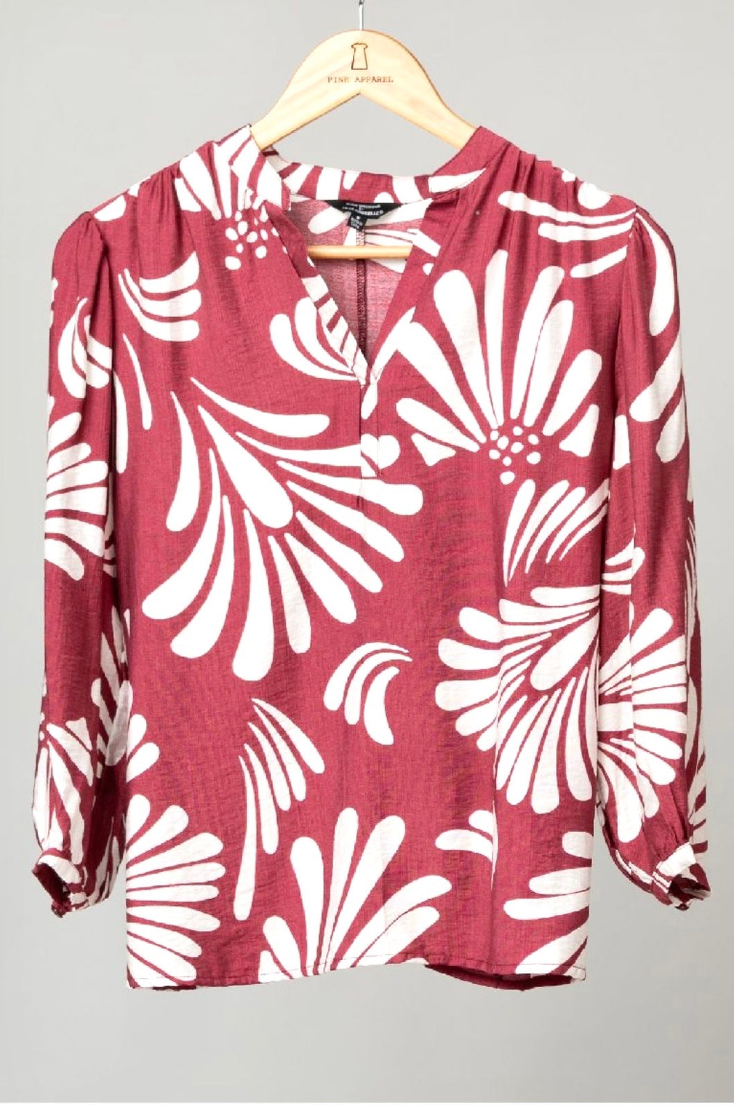 3/4 Balloon Sleeve Blouse