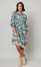 Load image into Gallery viewer, Challis Button Front Hem Dress
