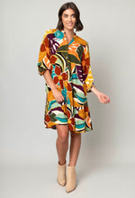 Load image into Gallery viewer, Challis Button Front Hem Dress
