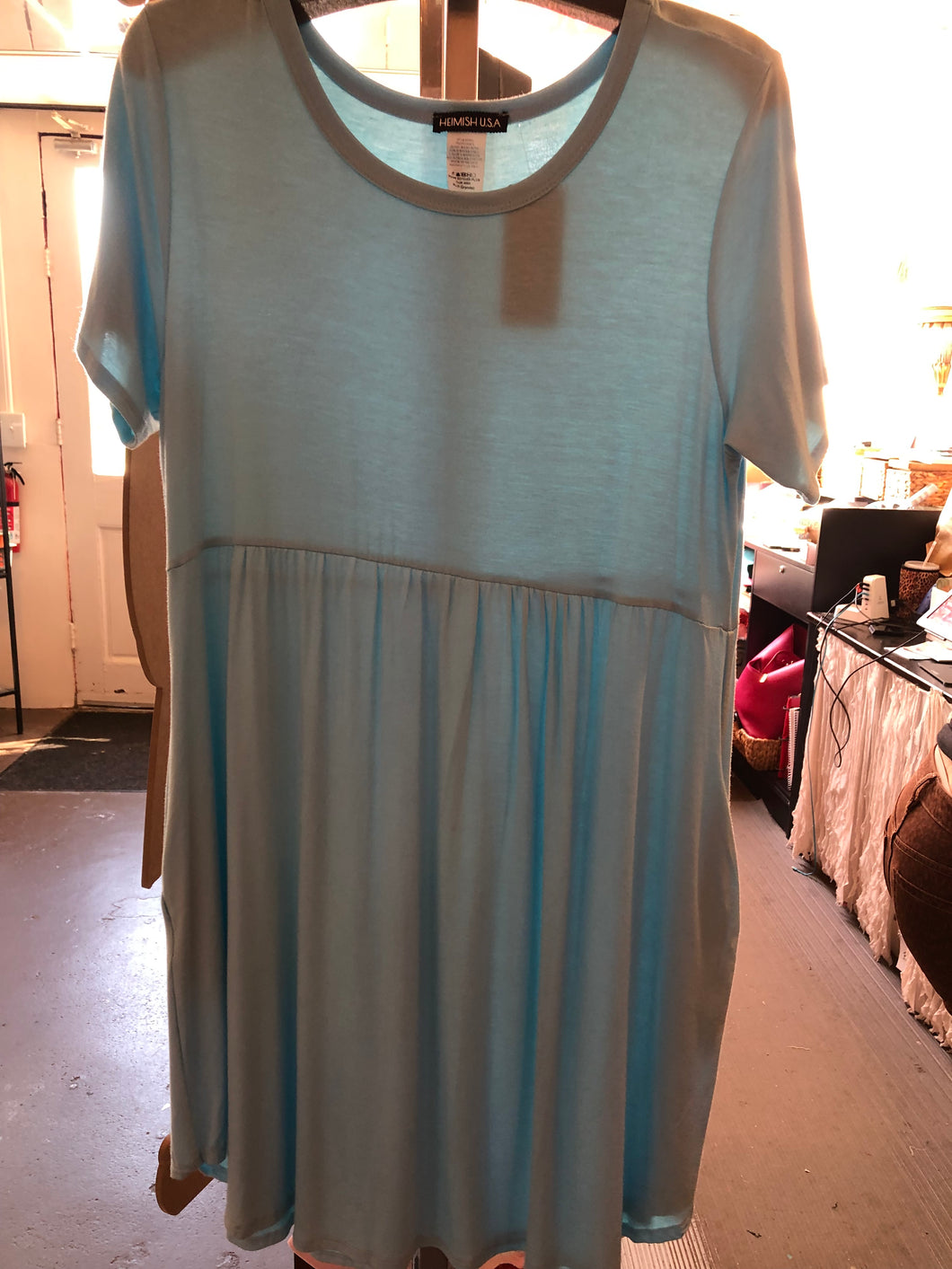 Sky Blue Plus Dress