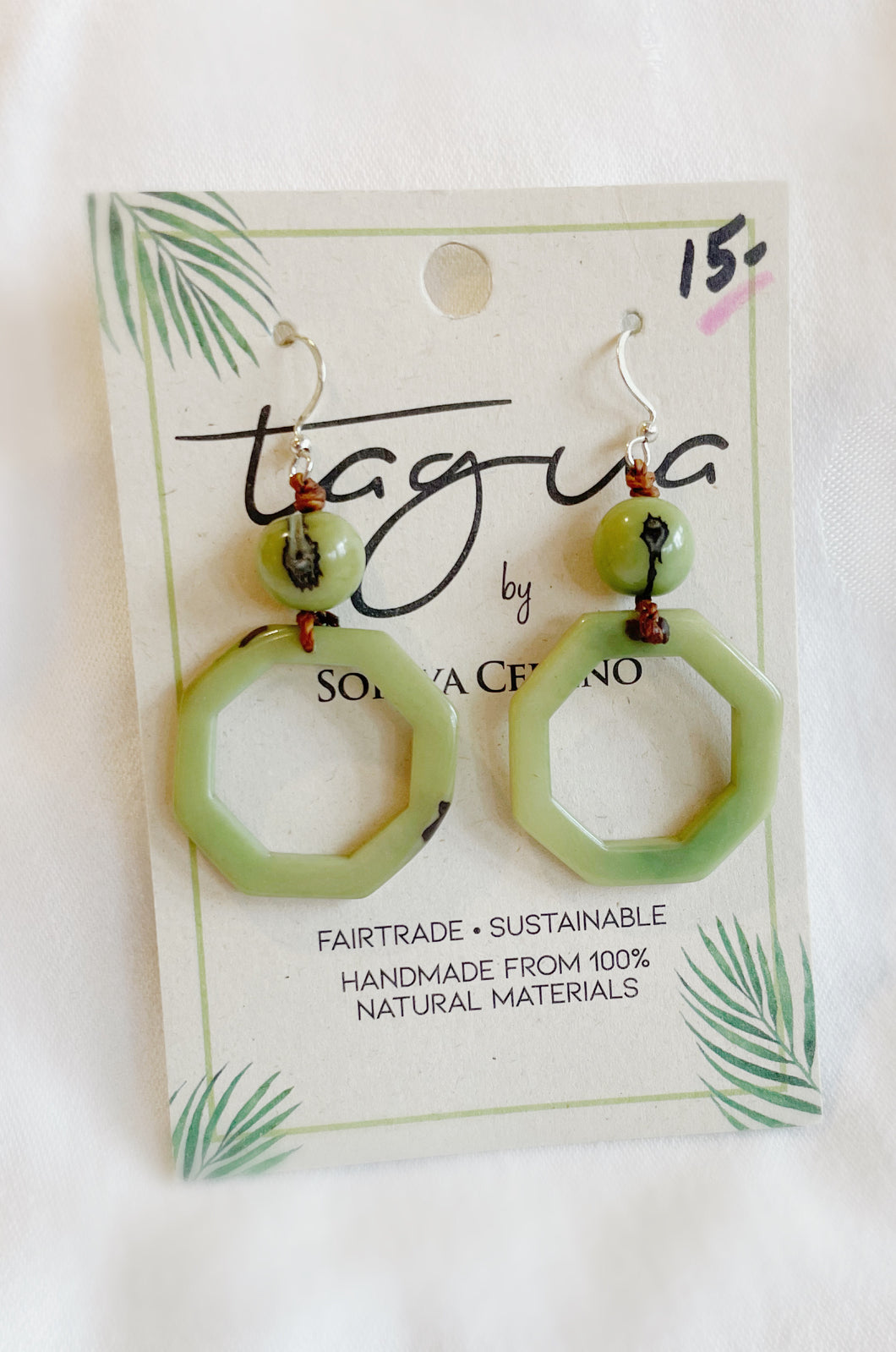 Tagua Earrings
