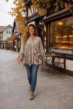 Load image into Gallery viewer, LTX Top-Embroidered Patchwork Blouse
